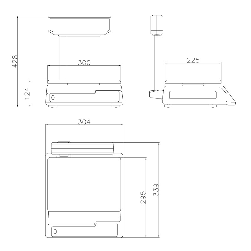 DS-686 Series 仕様 | 対面販売を軽快にする コンパクト一体型料金